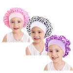 Satin Hair Bonnets Supplier - Childlike Innocence Pattern Three Pieces/Set
