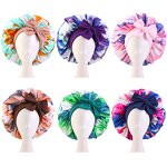 Satin Hair Bonnet Supplier - Custom Large Tie Edge Band Adjustable Sleep