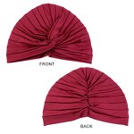 Twist Turban Supplier - Summer Breathable Polyester Plain Color Chemo Cap