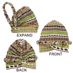 Head Wraps Factory - Hot Selling Printed Elastic Braid Ladies Turban Hat