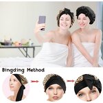 Satin Hair Bonnets Factory - Long Tail Custom Logo Butterfly Patterns Printed