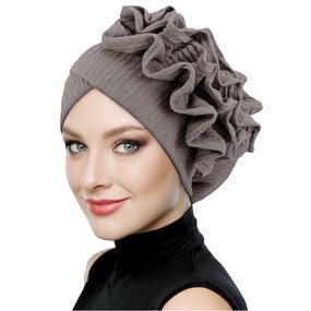 Chemo Cap Manufacturer - Big Flower Polyester Hair Protection Stretchy