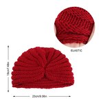 Winter Knit Turban Supplier - Beanie Head Wrap Knitted Women Warm Cap Hats