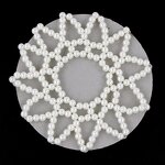Hair Snood Supplier - Pearl Beaded Elastic Crochet Hairnet Ballet Bun Covers