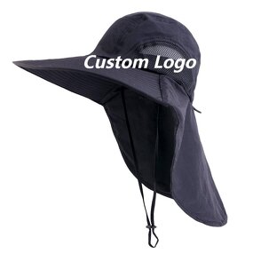 Fisherman Caps Supplier - Unisex Custom Logo Wide Brim String Waterproof