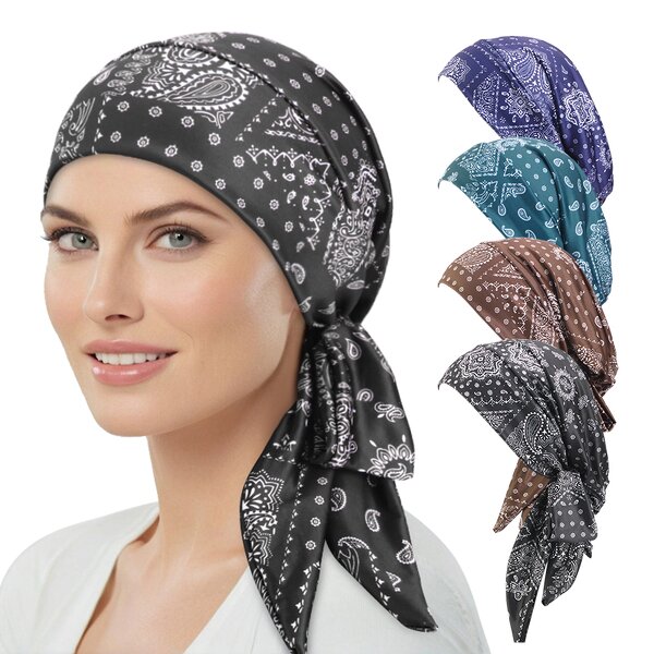 Chemo Hats Manufacturer - New Arrival Women's Stretchy Paisley Easy-to-Wear