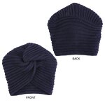 Knit Cap Manufacturer - Solid Color Plain Knitted Full Acrylic Thicker Warm