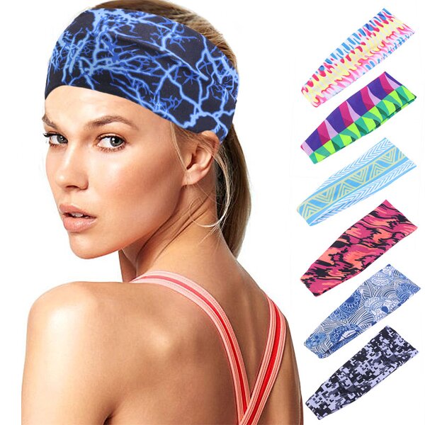 Yoga Hairband Factory - Colorful Pattern Printing Unisex Sport Outside