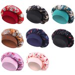 Satin Bonnet Manufacturer - Single Layer with Wide Elastic Band Night Sleep