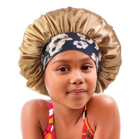 Sleep Hats Supplier - Custom Logo Kids Size Floral Print Single Layer