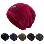 Slouchy Beanie Supplier - Winter Warm Windproof Soft Wool Knit Plush Lined