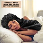 Satin Bonnets Manufacturer - High Quality Custom Logo Long Size Adjustable Tie