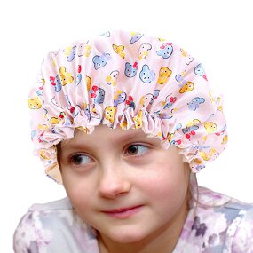Satin Bonnets Supplier - Low MOQ Free Design Customized Kids Double Layer