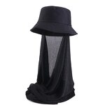 Bucket Cap Manufacturer - Wholesale Custom Logo Long Tie Sunshade Unisex
