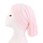 Turban Cap Supplier - Muslim Soft Cotton Stretch Women Islamic Baggy Hat