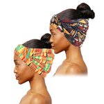 Headband Supplier - Fashion Designer Two Pieces/Set African Pattern Print
