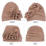 Chemo Cap Manufacturer - Big Flower Polyester Hair Protection Stretchy