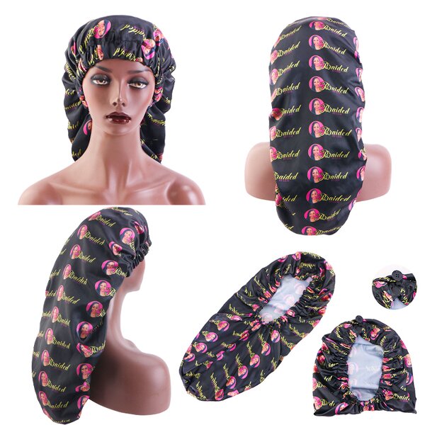 Satin Bonnets Supplier - Free Design Women Reversible Braiding for Night