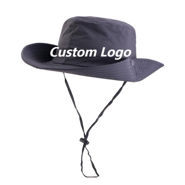 Fishermen Hats Factory - High Quality Custom Logo Wide Brim Polyester Bucket