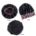 Hair Bonnet Manufacturer - Comfortable Kids Printing Stretchy Wide Band Satin