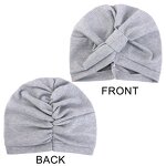 Headscarf Manufacturer - Winter Cotton Soft Knotted Style Solid Color Turban
