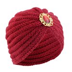 Winter Women Beanie Manufacturer - Diamond Knitted Turban Head Wrap Warm