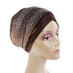 Turban Caps Manufacturer - Rhinestone Velvet African Wrap Headscarf Chemo