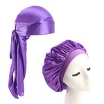 Durag Supplier - Wholesale Cheap Couples Bonnet and Dorag Set Solid
