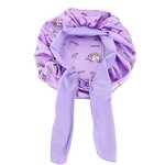 Satin Bonnets Supplier - Custom Logo Wide Band Kids Floral Sleep Cap