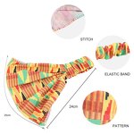 Headband Supplier - Fashion Designer Two Pieces/Set African Pattern Print