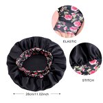 Hair Bonnet Manufacturer - Comfortable Kids Printing Stretchy Wide Band Satin