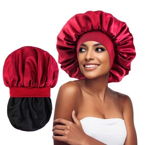 Satin Bonnets Factory - Low MOQ Customized Logo Double Layer Night Sleep