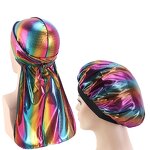 Do Rag Manufacturer - Fashion Colorful Couples Laser Do Rag Sleeping Cap