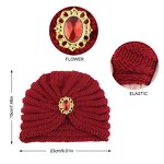 Winter Women Beanie Manufacturer - Diamond Knitted Turban Head Wrap Warm