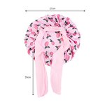 Hair Bonnet Supplier - Factory Vendor Kids Long Elastic Band Satin with Ties