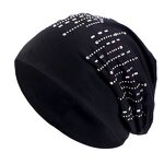 Beanie Hats Supplier - Rhinestone Slouchy Hip-Hop Caps Light Weight Soft