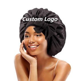 Sleep Bonnet Supplier - Wholesale Custom Logo Adjustable Tie Satin Hair