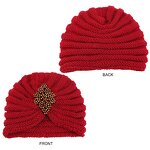 Winter Hat Supplier - Warm Knitted Soft Beanie Solid Color Pullover for Women