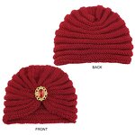 Winter Women Beanie Manufacturer - Diamond Knitted Turban Head Wrap Warm