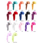 Du Rags Manufacturer - Wrinkle Free Solid Adults with Clip for Waves Braids