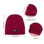 Slouchy Beanie Supplier - Winter Warm Windproof Soft Wool Knit Plush Lined