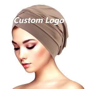 Headscarf Supplier - Wholesale Custom Logo Women Stretchy Polyester Turban