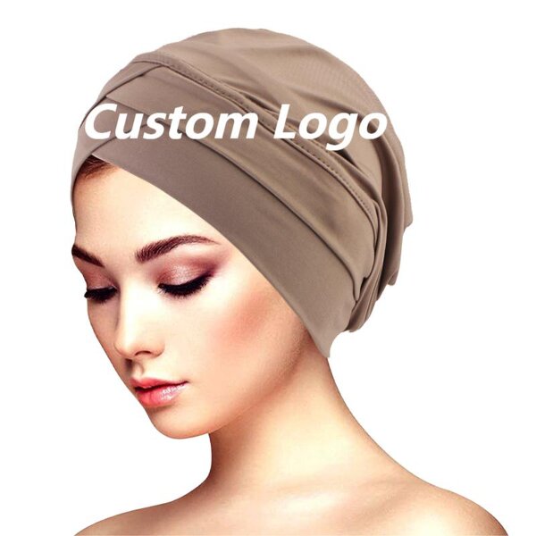 Headscarf Supplier - Wholesale Custom Logo Women Stretchy Polyester Turban