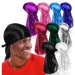 Durag Supplier - Wrinkle Free Unisex Designer Silk Head Scarf Silky