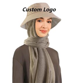 Bucket Cap Manufacturer - Wholesale Custom Logo Long Tie Sunshade Unisex