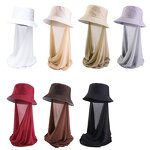 Bucket Cap Manufacturer - Wholesale Custom Logo Long Tie Sunshade Unisex