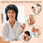 Satin Bonnets Manufacturer - High Quality Custom Logo Long Size Adjustable Tie