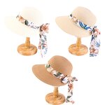 Visor Cap Supplier - Women Big Brim Sun Hat UV Protection Outdoor Summer