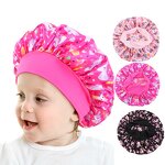 Satin Bonnets Factory - Cute Color Printing Wide-brimmed Sleeping Hat Night