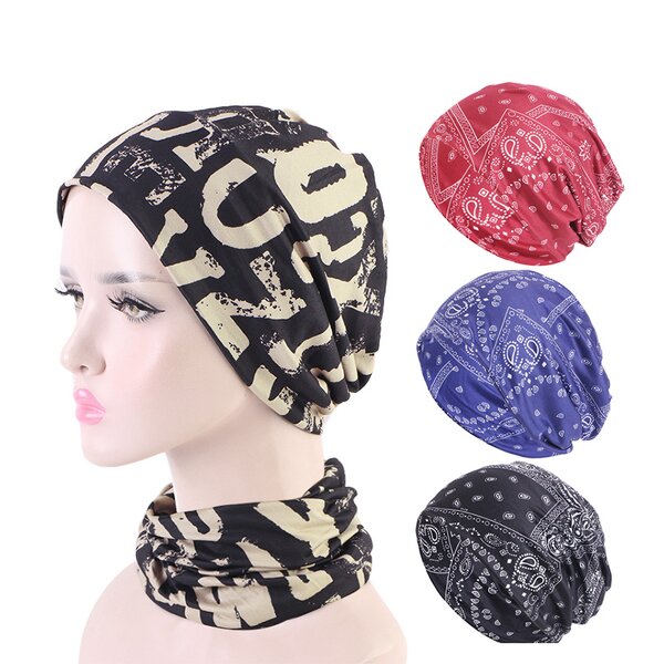 Sweat Band Manufacturer - Neck Cover Elastic Multi-functional Flower Headscarf